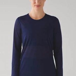 Lululemon Long Sleeve Top Sz 4 Hero Blue